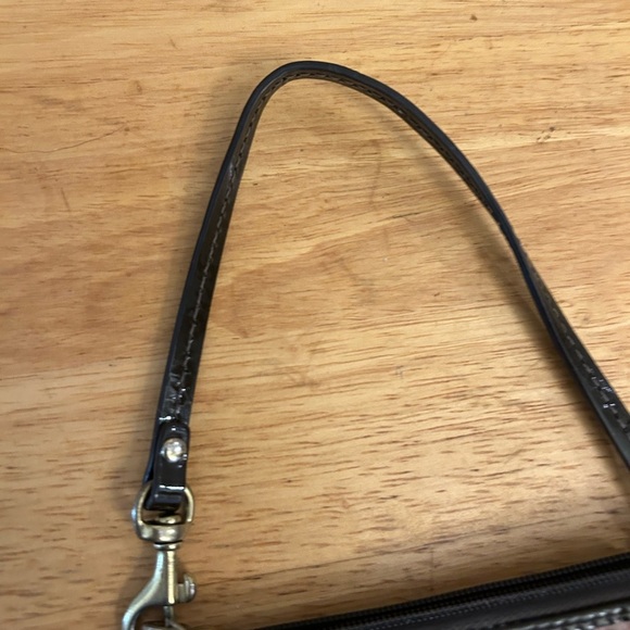 Coach Poppy Black and Brown Leopard Wristlet - Picture 7 of 7